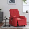vidaXL Poltrona Massaggio Elettrica Reclinabile Rosso Similpelle