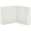 vidaXL Muro di contenimento 50 x 50 x 40 cm Acciaio Bianco