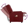 vidaXL Poltrona Massaggiante Elettrica Rosso Vino in Tessuto