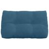 vidaXL Cuscino per Schiena Blu 80 x 24 x 50 cm Velluto