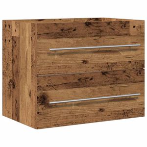vidaXL Mobile Lavabo da Bagno Legno Antico 60x38,5x48 cm in Truciolato