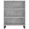 vidaXL Credenza Grigio Sonoma 69,5x32,5x180 cm Legno Multistrato