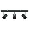 vidaXL Faretto da soffitto Nero 38 x 6,5 x 11,5 cm Metallo