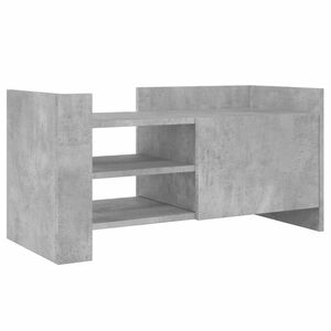 vidaXL Mobile per TV Grigio Cemento 80x35x40 cm Legno Multistrato