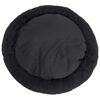 vidaXL Cuscino Lavabile per Cani e Gatti Nero 70x70x15 cm Peluche