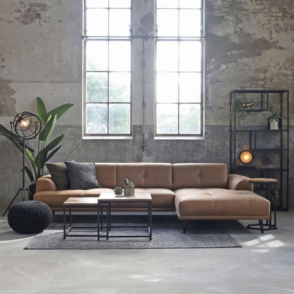 LABEL51 Set Tavolini da Salotto Twain 2 pz Legno/Nero