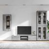 vidaXL Set mobile TV con porta FLORIN Grigio Sonoma Legno multistrato