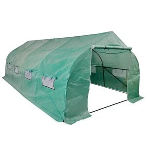 vidaXL Serra Polietilene Portatile Accessibile Struttura Acciaio 18 m&sup2;
