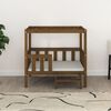 vidaXL Cuccia per Cani Ambra 95,5x73,5x90 cm in Legno Massello di Pino
