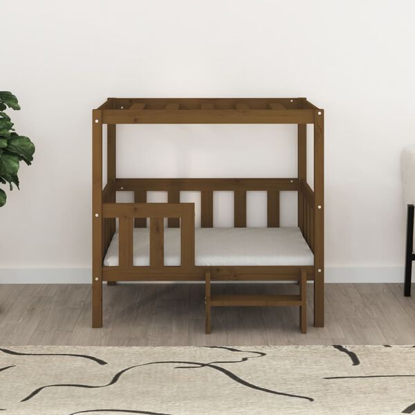 vidaXL Cuccia per Cani Ambra 95,5x73,5x90 cm in Legno Massello di Pino