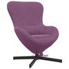 vidaXL Poltrona uovo Viola 63 x 73 x 90 cm Velluto