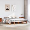 vidaXL Letto senza Materasso Marrone Cera 200x200 cm in Legno di Pino