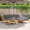 vidaXL Set Divani Pallet Giardino 4pz Cuscini Legno Massello Acacia
