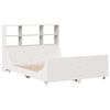 vidaXL Letto Libreria senza Materasso Bianco 120x190 cm Legno Massello