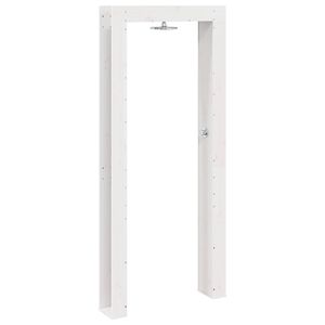 vidaXL Doccia da esterno 226 cm Legno massello di pino e acciaio inox
