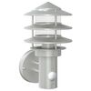 vidaXL Applique per Esterno con Sensore Argento in Acciaio Inox