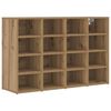 vidaXL Mobile per scarpe Rovere artigianale 103 x 30 x 67 cm