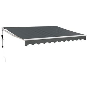 vidaXL Tenda Sole Automatica Retrattile Antracite 3x2,5 m