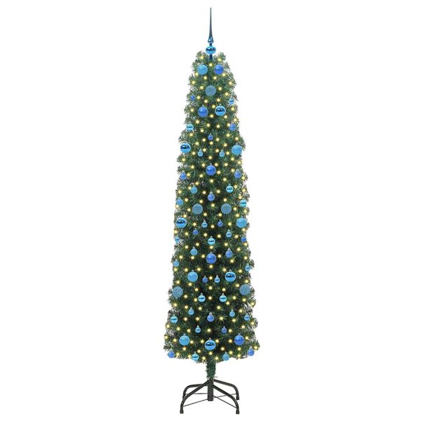 vidaXL Albero di Natale artificiale con 300 LED Verde 210 cm