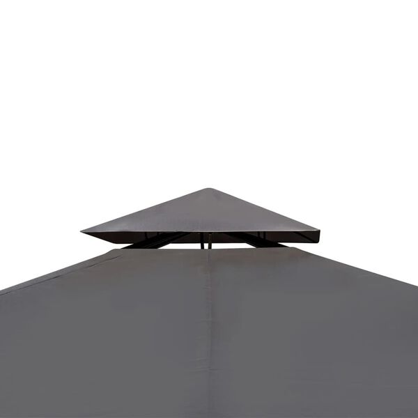 vidaXL Gazebo con Tetto 3x4 m Grigio Scuro
