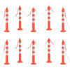 vidaXL Dissuasori Traffico con Catena 10 pz 75 cm in PE