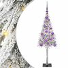 vidaXL Albero di Natale con 150 LED Bianco 120 cm PE e Acciaio