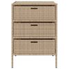 vidaXL Armadietto Portaoggetti da Giardino Beige 55x59x80cm Polyrattan