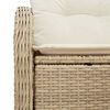 vidaXL Divano da giardino Beige 121 x 62 x 69cm polyrattan