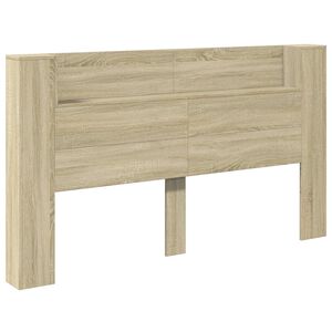 vidaXL Testata con Mobile e LED Rovere Sonoma Legno ingegnerizzato