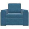 vidaXL Divano letto Blu 98 x 71 x 83 cm Velluto