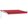 vidaXL Tenda retrattile Rosso 3,5 x 2 m 100% Poliestere e Alluminio