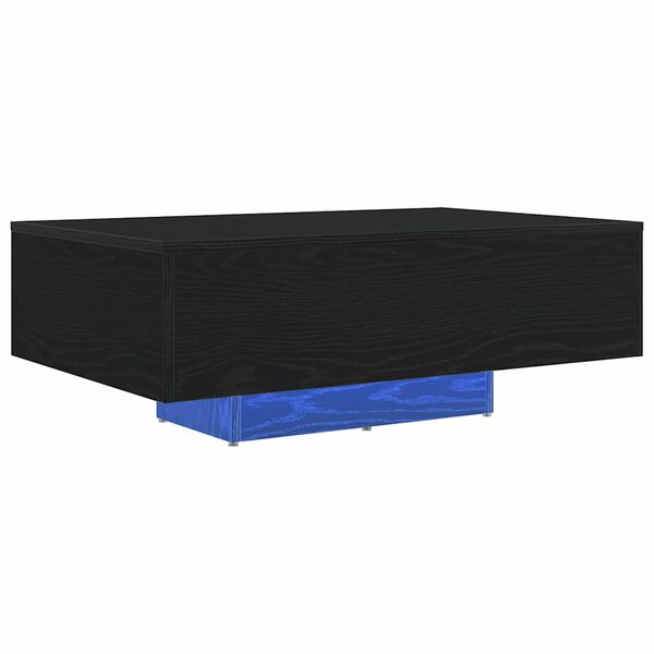 vidaXL Tavolino da salotto Rovere Nero 85 x 55 x 31 cm