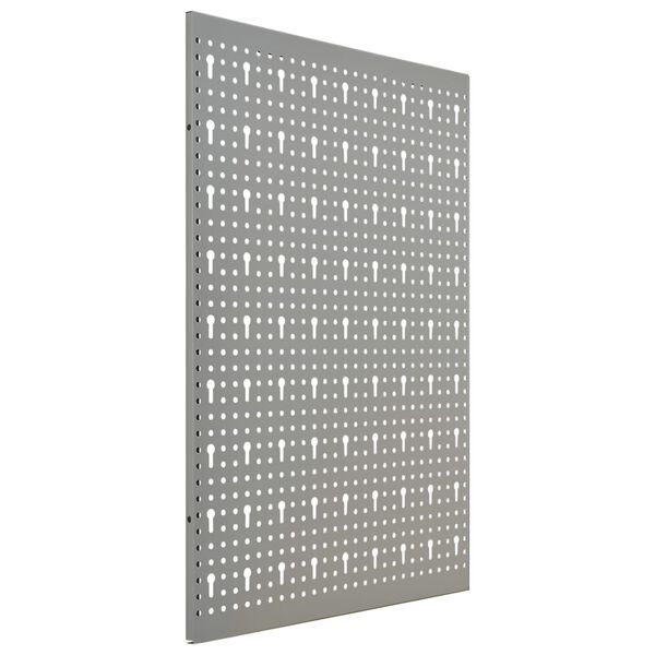 vidaXL Pannelli per Utensili a Parete 3 pz 40x58 cm Acciaio