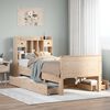 vidaXL Letto Libreria senza Materasso 90x190 cm Legno Massello Pino