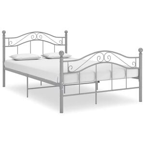 vidaXL Giroletto Grigio in Metallo 120x200 cm