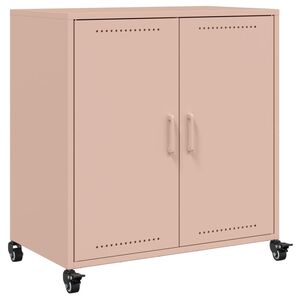 vidaXL Credenza Rosa 68x39x72 cm in Acciaio
