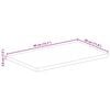 vidaXL Piano per Tavolo 40x30x3,8 cm Rettangolare Legno Massello Mango