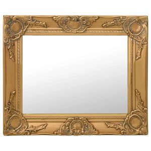 vidaXL Specchio da Parete Stile Barocco 50x40 cm Oro
