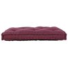 vidaXL Cuscino per Divano Pallet Bordeaux 120 x 80 x 12 cm Tessuto