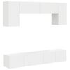 vidaXL Set mobile TV 4 pz Bianco Legno ingegnerizzato