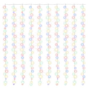 vidaXL Tenda Luci a Ghiaccioli 3x3m 300 LED Colorati 8 Funzioni