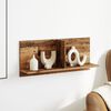 vidaXL Mobile a Parete 70x16,5x30 cm Legno Antico in Legno Multistrato