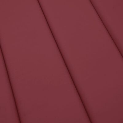 vidaXL Cuscino per Lettino Rosso Vino 200x70x3 cm in Tessuto Oxford