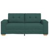 vidaXL Divano Divanetto Verde Scuro 140 cm in Tessuto