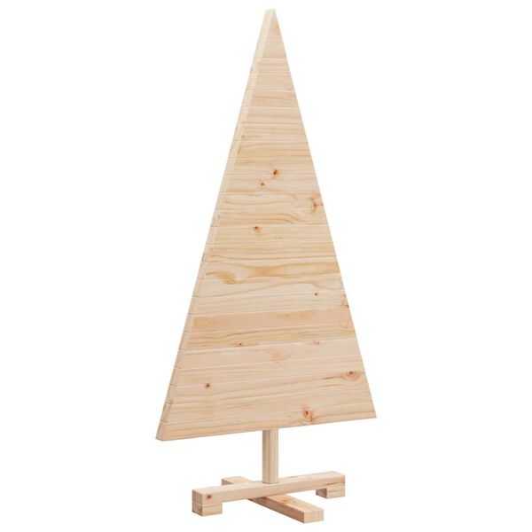 vidaXL Alberi di Natale Naturale 90 cm Legno di pino massello