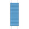 vidaXL Tenda Plissettata Blu 45x150 cm Larghezza Tessuto 44,4 cm