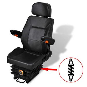 vidaXL Sedile per Trattore con Sospensione