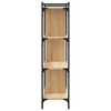 vidaXL Libreria Rovere Sonoma 4 Ripiani 76x32x123 cm Legno Multistrato