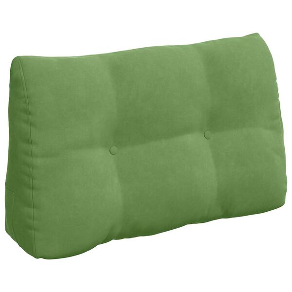 vidaXL Cuscino per Schiena Verde chiaro 80 x 24 x 50 cm Velluto