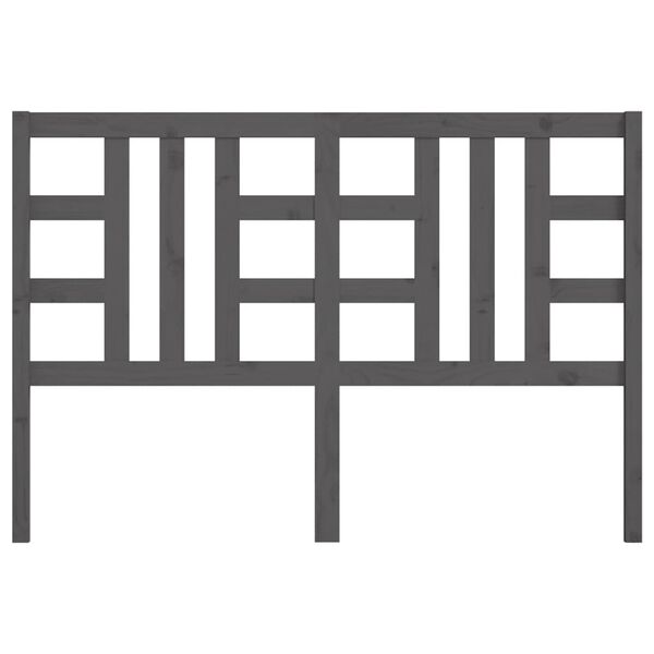 vidaXL Testiera per Letto Grigia 166x4x100cm in Legno Massello di Pino